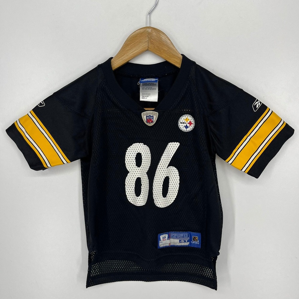 Reebok NFL Pittsburgh Steelers Hines Ward #86 Jersey Kids 4T Black Gold Football